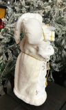 Cream Santa w Snowflake Embossed Coat