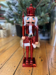 40 cm Red Metallic nutcracker