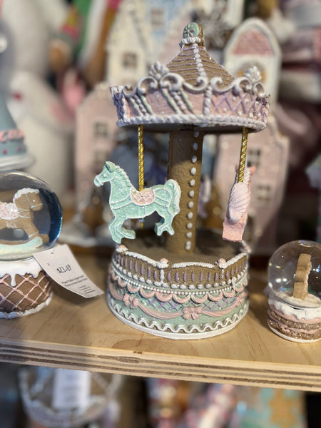 Pastel Gingerbread Carousel