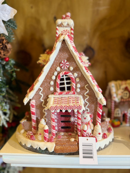 Gingerbread House W/snowman