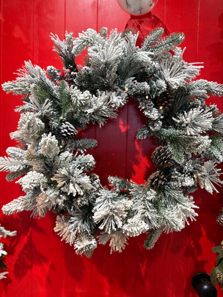 Douglas Fir Snow Wreath