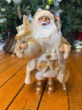 30cm champagne Santa￼