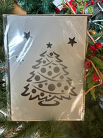 Christmas tree stencil