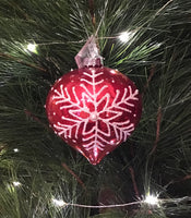 Red Snowflake Hanging Decoration