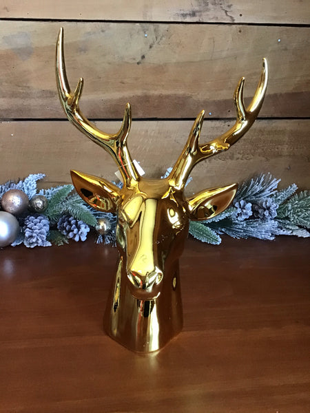 Gold Gloss Deer Head Large