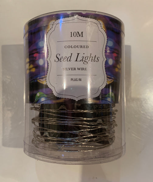 10m Plug in Seed Lights (Pink)