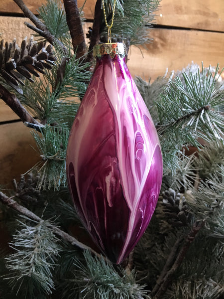 Pink & Purple Marble Swirl Hanger