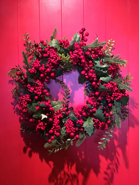 Berry Pine Wreath 66cm