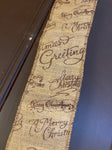 Hessian Tree Wrap black text